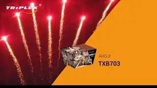 FAJERWERKI TXB703 49S 0.8'' BATERIA AHOJ! F2 TRIPLEX FIREWORKS
