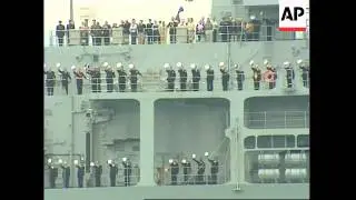 UK Queen reviews fleet on 200th anniversary of Trafalgar