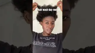 Ежедневная процедура мытья волос 4c 💇🏾&zwj;♀️ #4chair #4cwashday