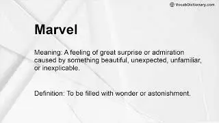 Marvel Meaning