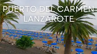 Puerto Del Carmen Promenade Walk From Old Town Harbour To Playa De Los Pocillos 4K | Lanzarote