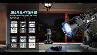 Olight S 10 R  Baton 3  Обзор EDC фонаря