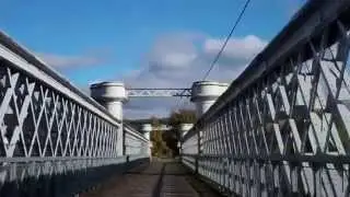 Autumn Drive Over Old Logierait Railway Bridge Perthshire Scotland