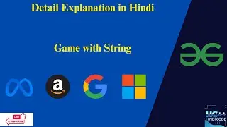 Game with String | GFG | C++