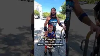 WWKid Wrestler Interviews- AJ STYLES - Favorite Entrance Music? #wwe #ajstyles #wweraw #smackdown