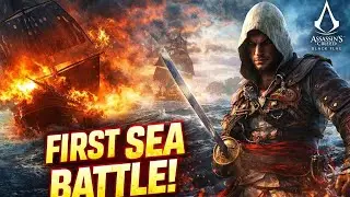SEA WAR SHIP FIGHT in ASSASSIN&rsquo;S CREED BLACK FLAG 🔥 EP 1 | 4K 60FPS