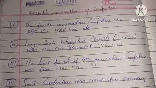 Fourth Generation of Computer 🖥️. || Full explanation in Hindi..