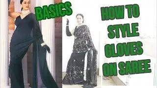 Gloves ko Saree Pe Is Tarah Style Kare Lage Ekdam ATTRACTIVE How to STYLE GLOVES ON SAREE HEROIEN