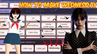 The three easiest ways to make Wednesday!SAKURA SCHOOL SIMULATOR