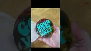 Calm mind ASMR demould of 😊Good vibes Only Epoxy  Resin Coasters #resinart