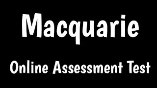 Macquarie Online Assessment Test |