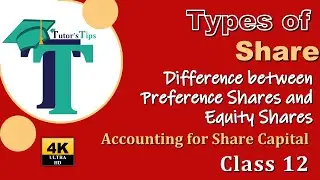 Types of Shares Difference between Prefernce Shares and Equity Shares- Explained with Animation