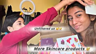 Unfiltered us🤪🥰more Skincare products 💁🏻‍♀️🥳🤩