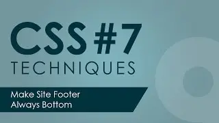 Make Site Footer Always Bottom