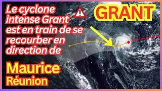 Le cyclone intense Grant est en train de se recourber en direction de Maurice, de La R&eacute;union