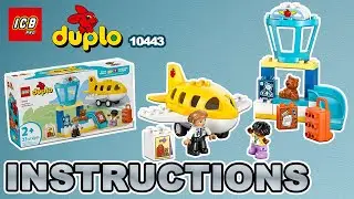 LEGO DUPLO 10443 First Time at the Airport &ndash; 4K Build Instructions Slideshow