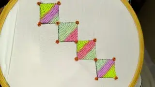 Easy n beautiful embroidery design tutorial 🪡😍 || Hand embroidery design 