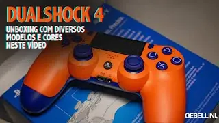 UNBOXING DE CONTROLES PS4 - DIVEROS MODELOS E CORES - GEBELLINI
