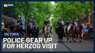Melbourne Police Prepare For Mass Protest As Isaac Herzog Visits | 10 News
