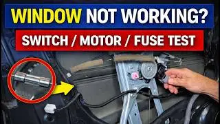 Window Stopped Working, How to Test Components (Switch, Motor, Regulator, Fuse) Honda Civic 8th Gen