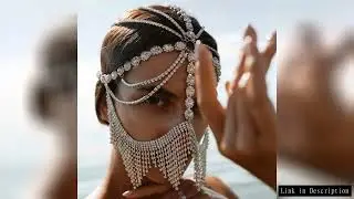 New Tassel Veil Masks Women Headwear Rhinestone Chains Face Mask Masquerade Dance Party Costume Sexy