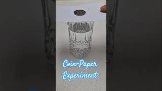 DIY Coin-Paper Experiment🥛 #shorts