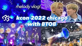 [melody vlog] kcon 2022 chicago day 1&2 vlog (with btob) ♡ [eng/viet]