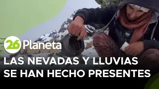 Sorpresa por in&eacute;dito clima extremo: las nevadas llegaron a Om&aacute;n