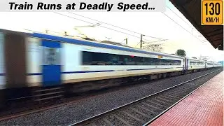 Back to Back 130kmph action, Tejas Rajdhani, Poorva, Vibhuti , Gitanjali, Vande Bharat. 
