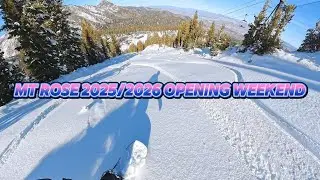 WE FOUND IT! 🤯 Mt. Rose Bluebird POWDER DAY Opening Weekend (Best Snow in Tahoe?)
