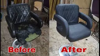 How To Make Office Chair .Leather office chair repair.Bar Stool Chair Repair.#chair#Rohitcushionwark