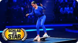 Balanceakt bei Schlag den Star - Jeannine verliert die Bodenhaftung | Charlotte Würdig vs. Jeannine