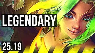 ZERI & Yuumi vs ASHE & Nautilus (ADC) | Penta, 24/2/8, Legendary | EUW Master | 25.19