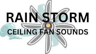 Heavy Fan Sound and Rain, Sleeping, Studying, Focus, Read a Book and Relax