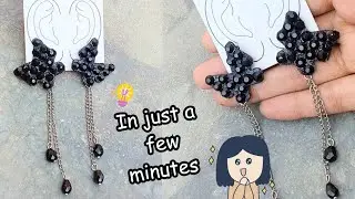 Butterfly Earrings || How to make earrings ||Korean Earrings making at home