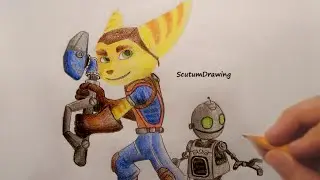 Ratchet and Clank - Speed Drawing - How To Draw