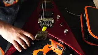 EMG HZ Pickup Installation - Timelapse | Jackson King V - Swapping out Stock Pickup #pickup #emg