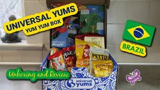 Brazil UNIVERSAL YUMS Subscription Box Unboxing & Taste Test | February 2023 Yum-Yum Box