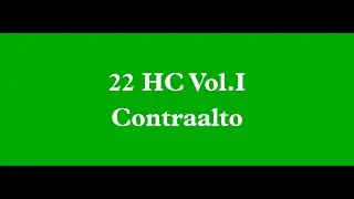 22 HC Vol.I - Contraalto