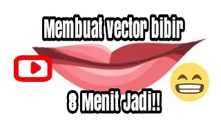 Tutorial mudah banget Vector Bibir (infinite design)