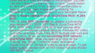 How to transfer P2 MXF to QuickTime MOV format for storage-Best video converter for mac-