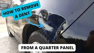 Как удалить вмятину с боковой панели автомобиля