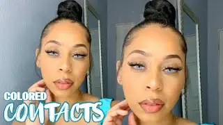 BOMB CONTACTS FOR BROWN EYES, FIRST TIME WEARING CONTACTS | FT TTDEYE