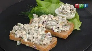 Pasta jajeczna z kurczakiem i korniszonem na kanapki | JADŁOMANIA - ZDROWE ŚNIADANIA odc.9
