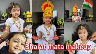 Bharat Mata Makeup,Bharat Mata Makeup & Dress up Tutorial (Independence Day Special)Bharat Mata Look