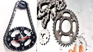 Bike old chain garari to amazing wall Clock part 1 | Amazing Wall Clock