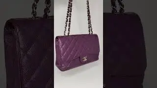 Chanel Classic Flap Bag in Purple Caviar video