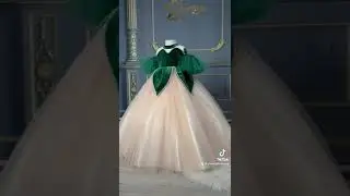 Our dress inspired by the frog prince and princess Tiana ❤️ #princesstiana #kids  #disneyprincess