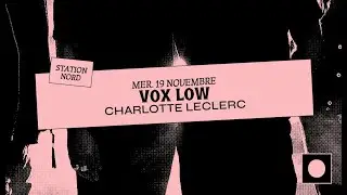VOX LOW - i am a strange machine sometimes - Paris - 19.11.2025