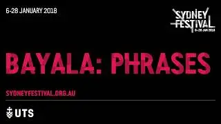 Phrases in Sydney's Local Language | Bayala | Sydney Festival 2018